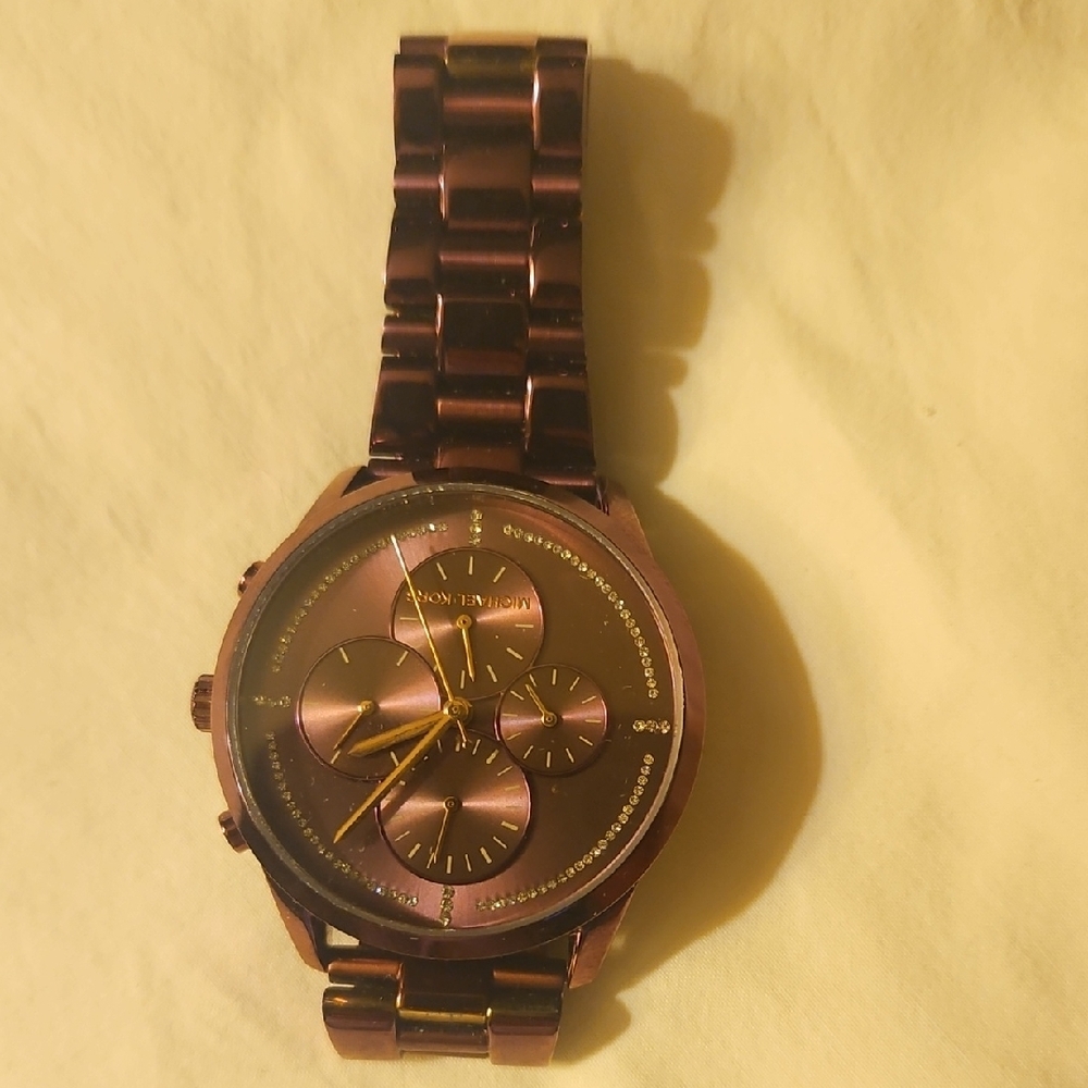 Michael Kors Purple Chronograph Watch - Picture 2 of 3